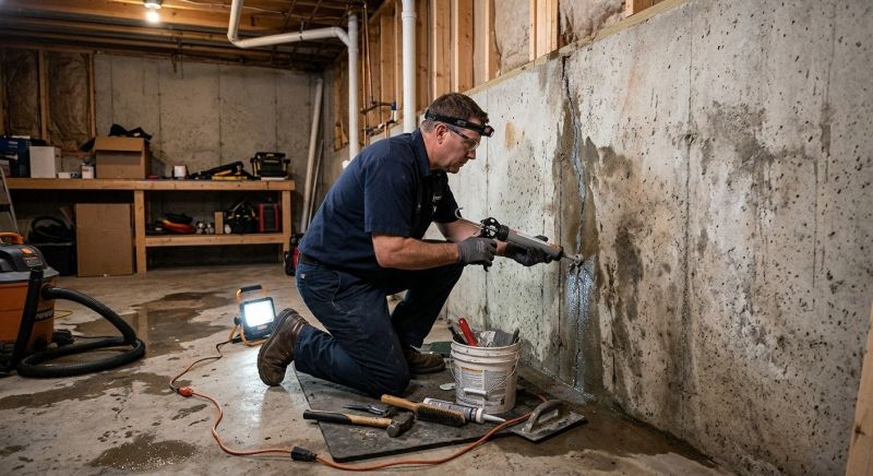 Basement Concrete Sealing in Fredericksburg, VA