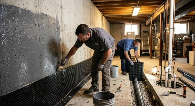 Basement Walls Waterproofing in Greenville, SC