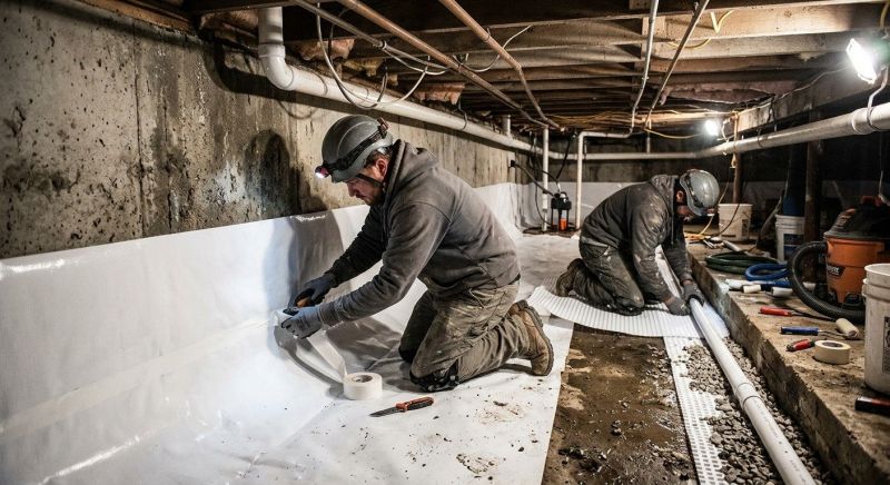 Wet Basement Repair in Greenville, SC